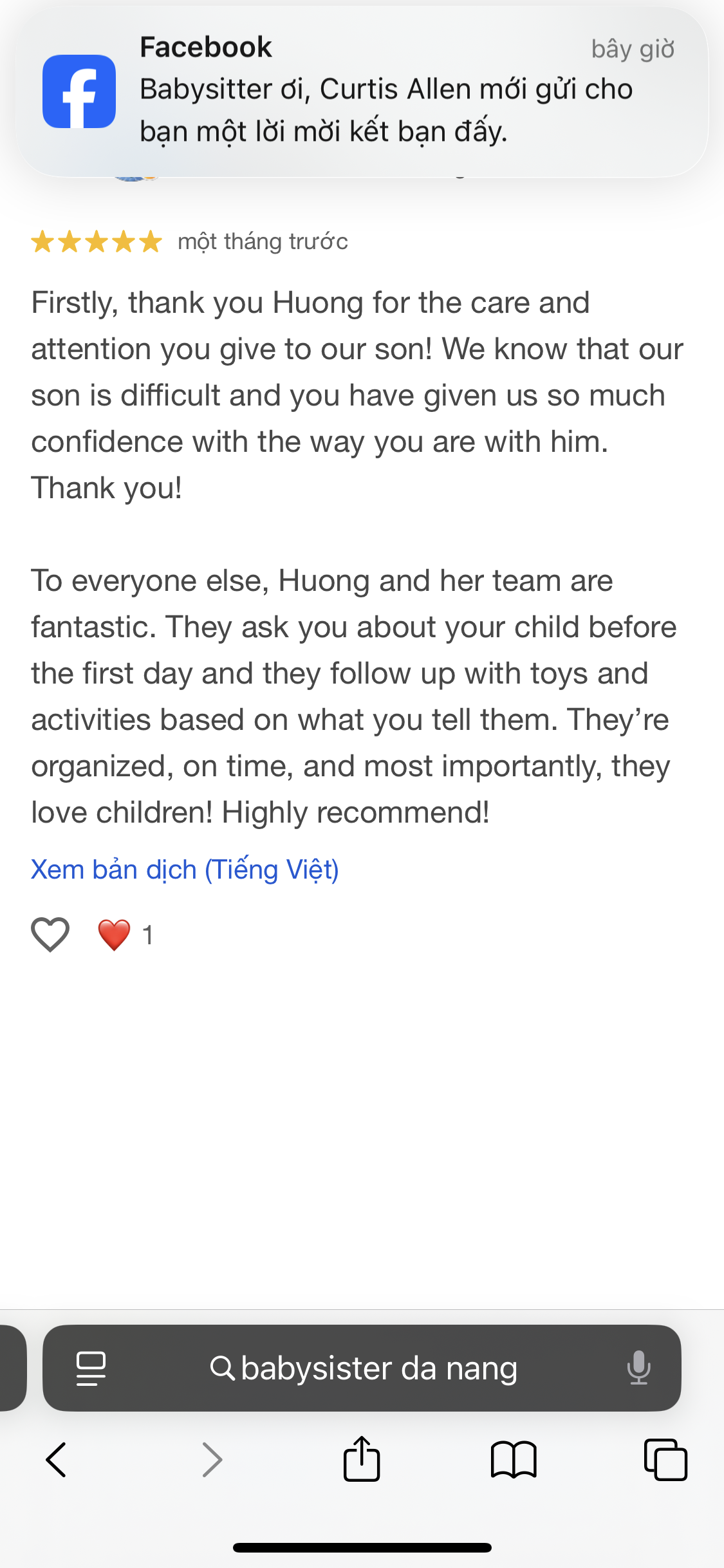 Parent review